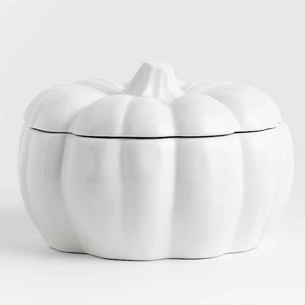 Crate&Barrel White Pumpkin Tureen